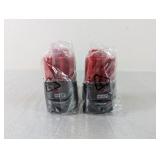 (2) Milwaukee M12 Red Lithium Batteries