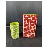 (2) Modern Ceramic Vase Set