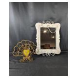 (2) Decorative Mirror and Metal Artwork