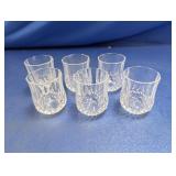 (6) Crystal Shot Glasses