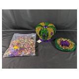 (1) Mardi Gras Party Accessories Lot