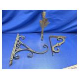 (3) Metal Wall Brackets