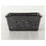 Vintage Black Amethyst Nymphs Planter Box