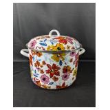 (1) Crofton 12QT Floral Enamel Stockpot