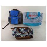 (3) Assorted Bags ï¿½ Cooler and Tote Set