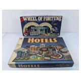 (2) Vintage Board Games: Wheel of Fortune & Hotels