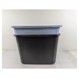 (2) 20 Gal Sterilite Storage Totes w/o lids