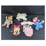 (6) Vintage Mickey & Minnie Baby Collectibles Set