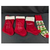 (4) Christmas Stockings