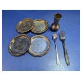 (7) Assorted Silver-Plated Items