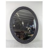 Decorative Round Wall Mirror w/ Ornate Frame