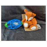 Plush Toys: Fox and Lazer Football Duo