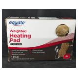 Equate XL Weighted Heating Pad w/10 Heat Settings