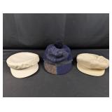 (3) Vintage-Style Hats