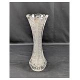 Vintage Bohemian Crystal Cut Glass Vase