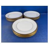 (14) 8" Noritake Elysee 6914 Pattern Salad Plates