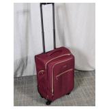 (1) BagSmart Burgundy Carry-On Spinner Suitcase