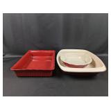 Pampered Chef Stoneware Baking Dishes Set