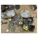 Assorted Silverplate & Brass