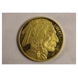 2010 Gold Plated Copy Indian Head/Buffalo