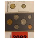 1988 Canadian Proof Set, 1929 Six Pence, & 1983