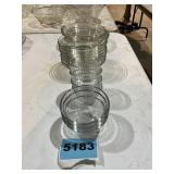 21 Pcs Assorted Glass Dip Bowls, Plate, & Soup