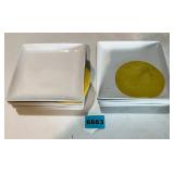 12 Pcs Porcelain Square Plates White