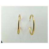 10K Gold Open Hooped Earrings   4.60 grams