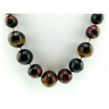 Natural Multi Colour Tigers Eye Stones Necklace