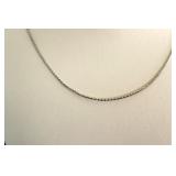 10K Gold Woven Linked Chain Necklace  0.83 grams