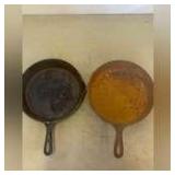 B1- TWO CAST IRON SKILLETS