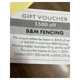 FENCING GIFT CARD