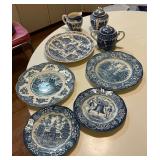 K - BLUE AND WHITE DISHES