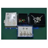 Holiday & Winter Themed Necklace & Earrings,