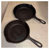 DR- 2 CAST IRON SKILLETS