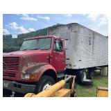 OS1- 1999 INTERNATIONAL 8100 SEMI AND TRAILER - NO TITLE PARTS ONLY