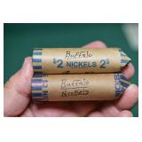 2 Full Rolls Of Buffalo Nickels, 80 Total,