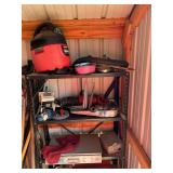 METAL SHELF - TOOLS - SHOP VAC