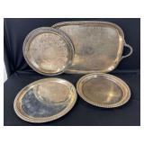 24T- SILVER COLOR TRAYS