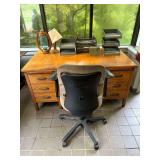 B2- WOODEN DESK AND CHAIR