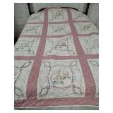 VINTAGE - CAT QUILT - UNKNOWN IF HANDMADE