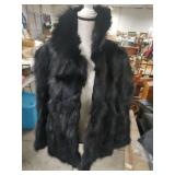 FUR COAT SZ UNKNOWN - UNKNOWN IF REAL FUR