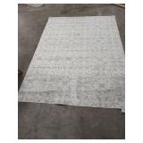 NEW - STYLE WELL 5X7 WHITE AND LIGHT GRAY AREA RUG