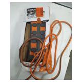 RIDGID HEAVY DUTY SURGE PROTECTOR - 10 OUTLETS PLUS 2 USB PORTS WITH 10 FT CORD