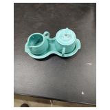 FIESTA WARE - TEAL - SUGAR AND CREAMER WITH TRAY SET