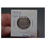 1913-D Type 2 Buffalo Nickel,