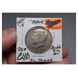 1982-P Kennedy Half Dollar Error Coin,