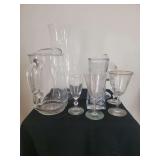 GLASS WINE GLASSES VASE