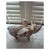 LR- CAST IRON PIG BANK