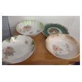 T - CHINA BOWLS & PLATE